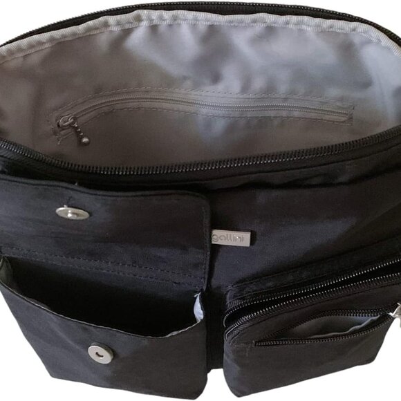 Canyon Bag Womens Black Cheetah Nylon Polyester Compact Crossbody - Picture 3 of 3